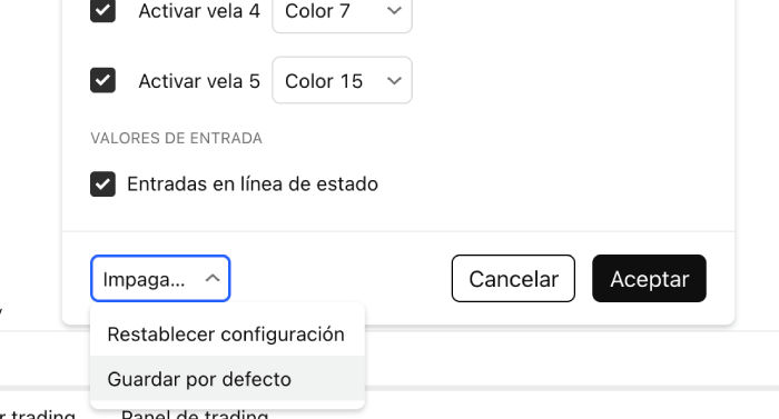 Guardar por defecto